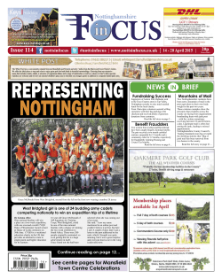 NEWS IN BRIEF - Nottinghamshire in Focus