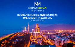 Russian CouRses and CultuRal immeRsion in