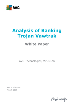 Analysis of Banking Trojan Vawtrak