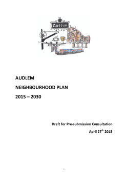 Here - Audlem Neighbourhood Plan