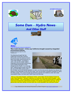 Some Dam â Hydro NewsTM - National Performance of Dams