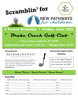 Golf Scramble Registration Flyer