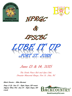 June 13 & 14, 2015 - North Peace Rod and Gun Club