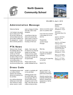 Administration Message - North Queens Community School