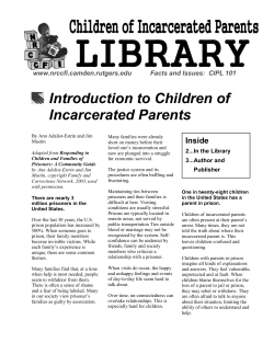 Introduction to Children of Incarcerated Parents
