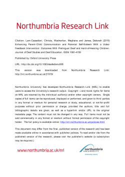 - Northumbria Research Link