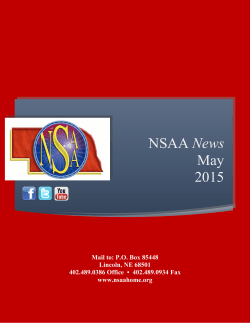 May - Nebraska School Activities Association