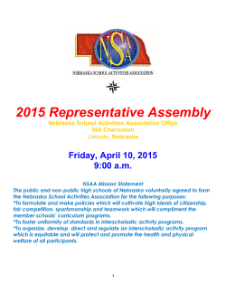 Agenda - Nebraska School Activities Association