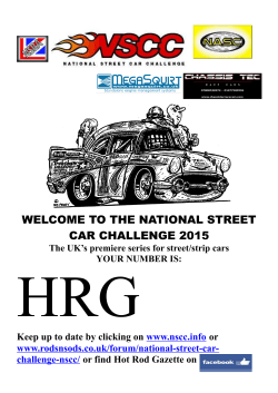 as a PDF - National Street Car Challenge