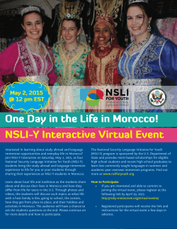 One Day in the Life in Morocco! NSLI