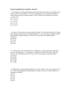 Practice problems for recitation â Exam II 1. A 50.0