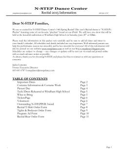Dear N-STEP Families, - N