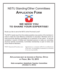NSTU Standing/Other Committees