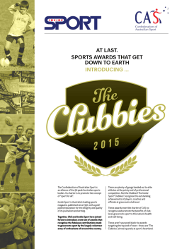 AT LAST. SPORTS AWARDS THAT GET DOWN