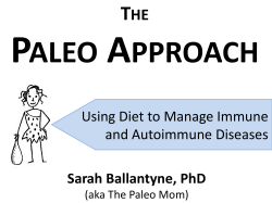 Using Diet to Manage Immune and Autoimmune Diseases Sarah