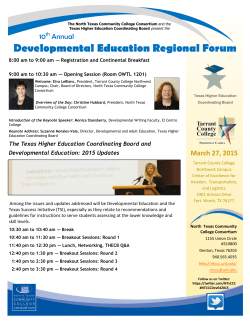 Developmental Education Regional Forum