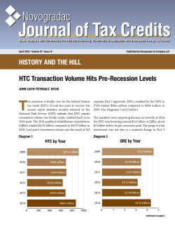 HTC Transaction Volume Hits Pre-Recession Levels