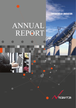 ANNUAL REPORT
