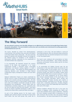 The Way Forward - North Tyneside Learning Trust