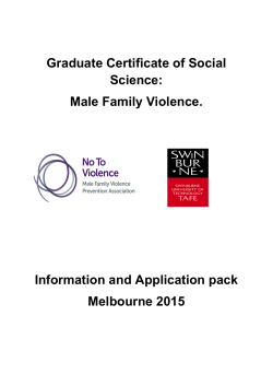 Graduate Certificate of Social Science: Male