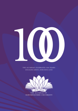 View our Centennial Brochure - The Alumnae of Northwestern