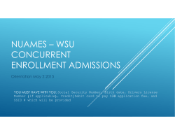 Weber State University Concurrent Enrollment