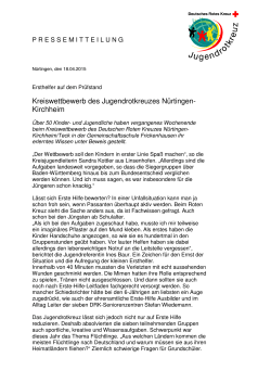 Kreiswettbewerb des Jugendrotkreuzes NÃ¼rtingen- Kirchheim