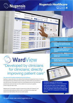 WardView - Nugensis Health