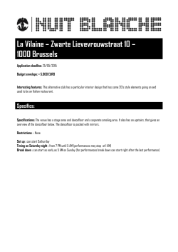 La Vilaine â Zwarte Lievevrouwstraat 10 â 1000