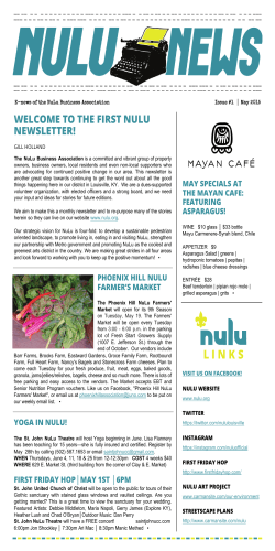 NuLu Newsletter May 2015