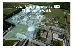 Nuclear Waste Management-Challenges for Austria