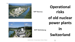 Operational Risks of old Nuclear Power Plants in