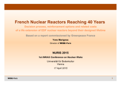French Nuclear Reactors Reaching 40 Years