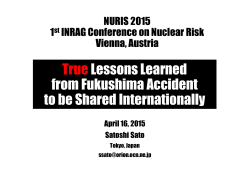 True Lessons Learned from Fukushima Accident to