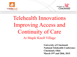 Telehealth Innovations Improving Access and Continuity of Care
