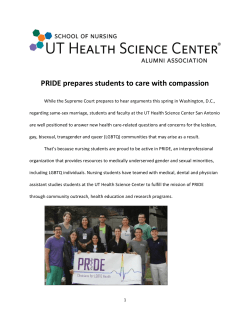 PRIDE prepares students to care with compassion