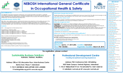 NEBOSH International General Certificate in Occupational Health