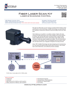 Fiber Laser Scan Kit Data Sheet