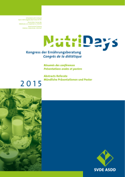 Abstract - NutriDays
