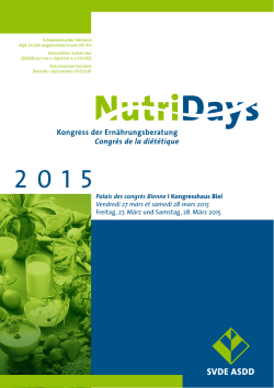 Programm Programme - NutriDays