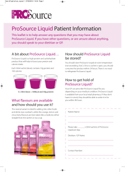 ProSource Liquid Patient Leaflet