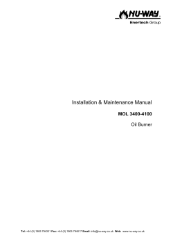 MOL 3400-4100 Manual - Nu-Way