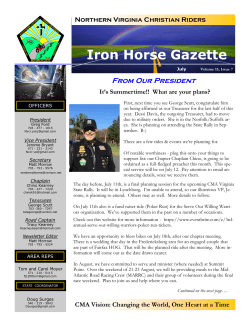 Iron Horse Gazette - Northern Virginia Christian Riders
