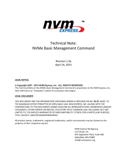 Technical Note: NVMe Basic Management Command