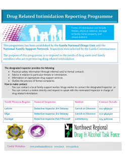 Responding to Drug Related Intimidation Poster (Rev)