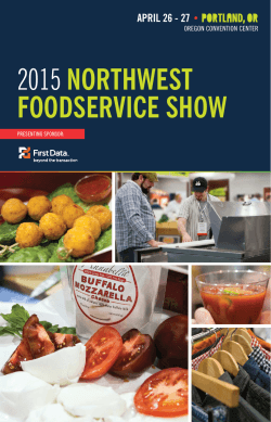 show guide - Northwest Foodservice Show