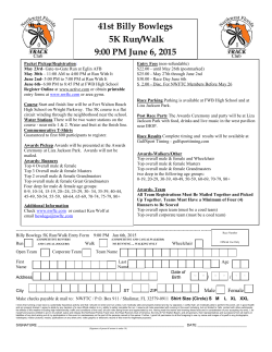 2015 Bowlegs Registration Form