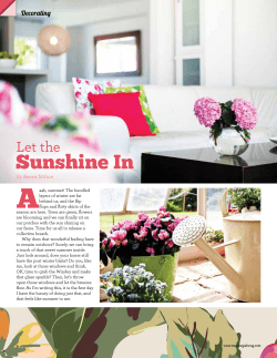 Sunshine In - NW Georgia Living Magazine