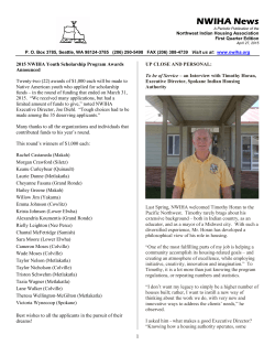 Newsletter - Northwest Indian Housing Association