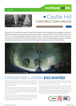 Castle Hill construction update May 2015